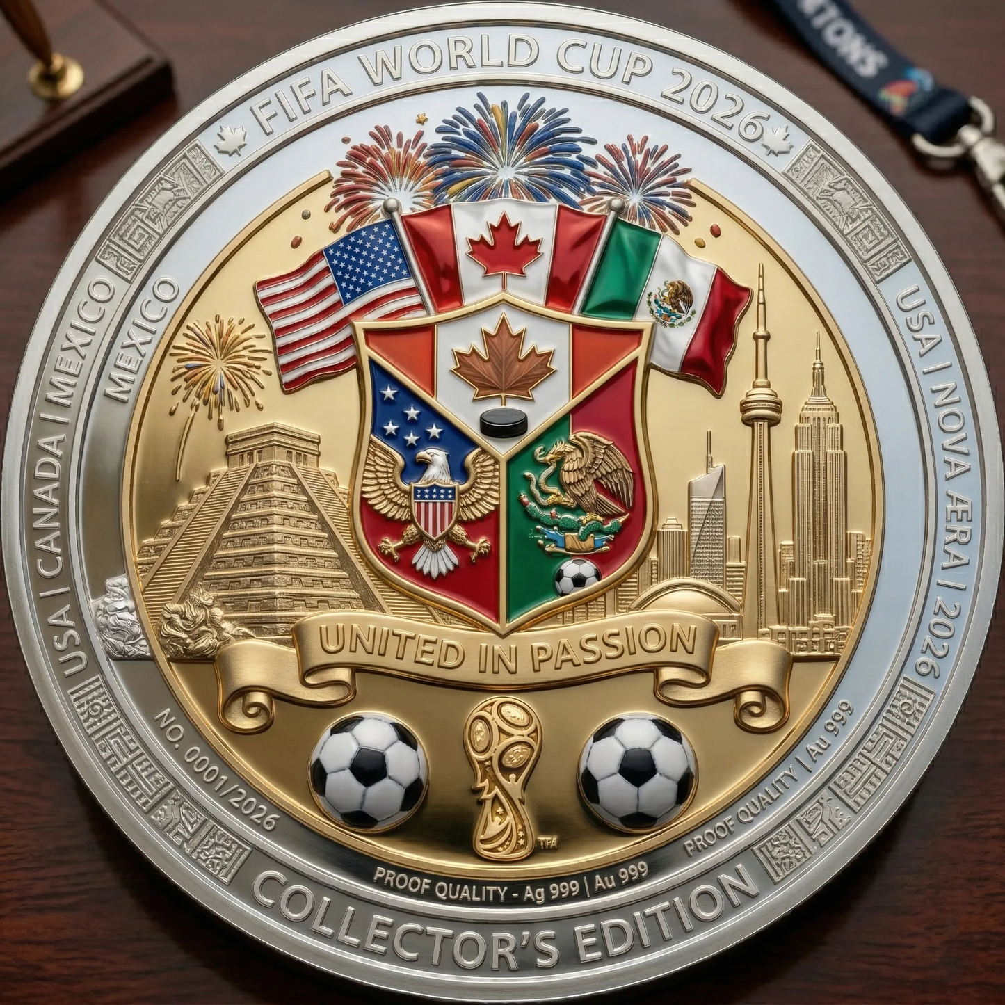 ⚽Mince s motivem Mistrovství světa ve fotbale 2026🏆 ★LIMITOVANÁ EDICE • K DISPOZICI POUZE 2026 KUSŮ★
