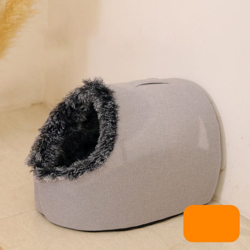 💥Žhavý výprodej 🐾SLEVA Zimní teplý pelíšek do jeskyně pro domácí mazlíčky🐈🐕