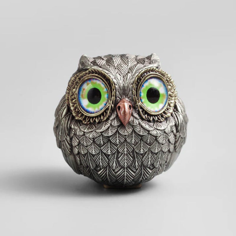 🦉Realistická figurka strážce šťastné sovy