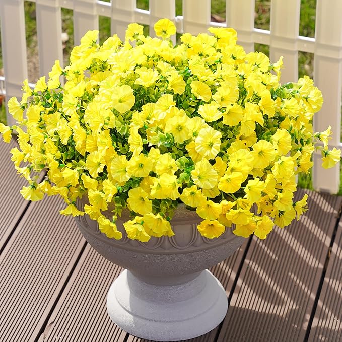 💥Vylepšený materiál nejvyšší kvality 🌸Svlačec odolný vůči UV záření a neblednoucí (bez květináče)