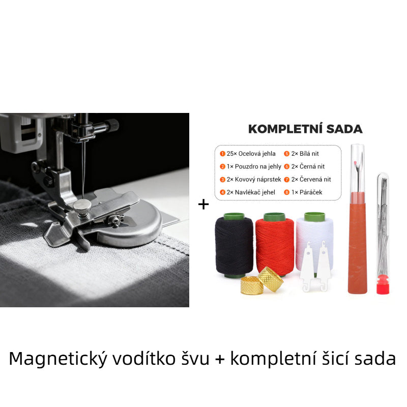 🧵 Nastavitelný kruhový magnetický vodítko švu