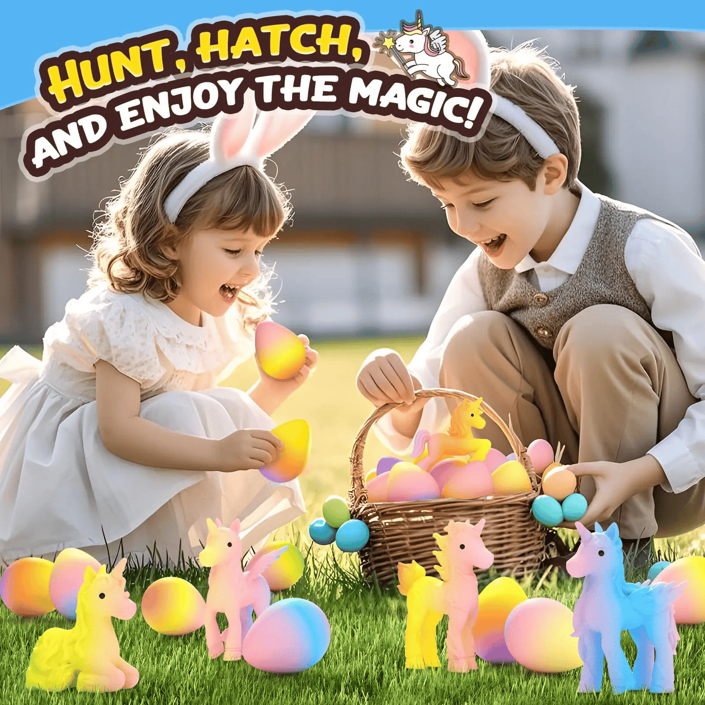🦄Balení 6 líhnutých vajec rostoucího jednorožce