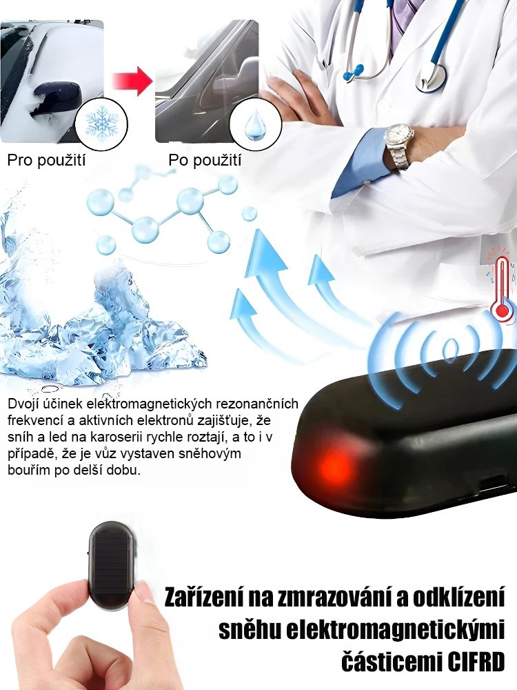 Snímač proti námraze a zasněžení