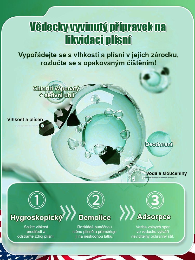 【Silný odstraňovač plísní】Krabička proti plísni