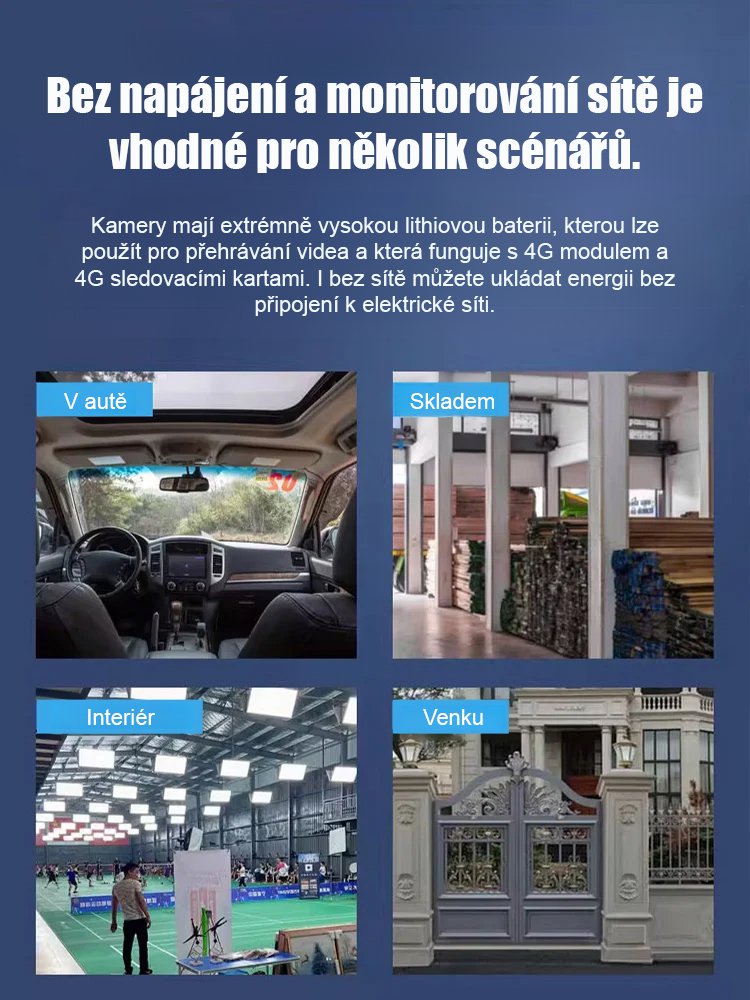 【HFH-Ultra dlouhá výdrž】Bezdrátová kamera bez nutnosti napájení