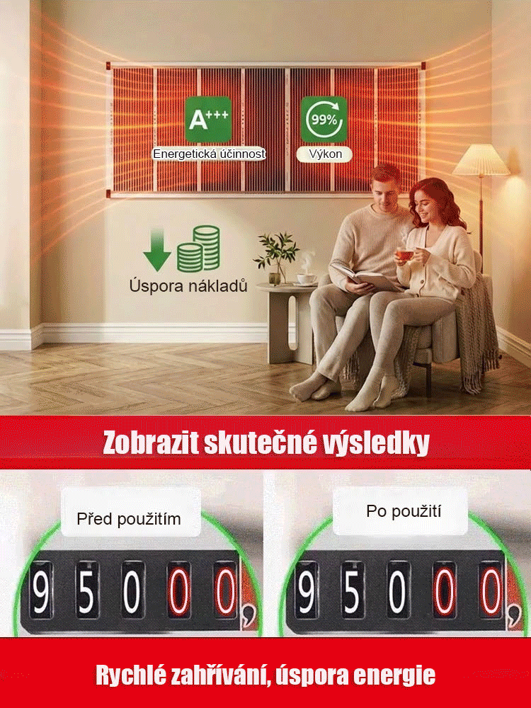 【5 sekund rychlé zahřátí】Německá high-tech grafenová nástěnná topení