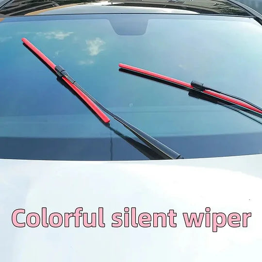 Barevné, tiché stěrače - snadná instalace, rychlé uvolnění pomocí klipu, odolné a odolné proti opotřebení, stylový design pro tichou jízdu!