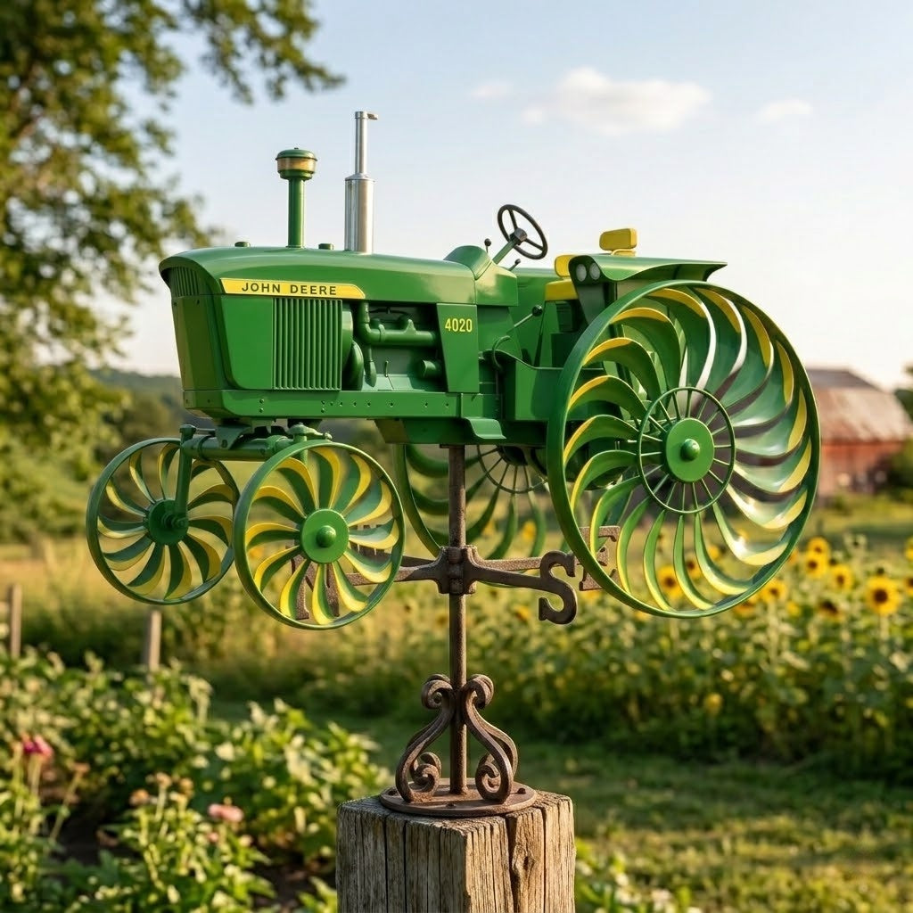 Zahradní větrný mlýn John Deere
