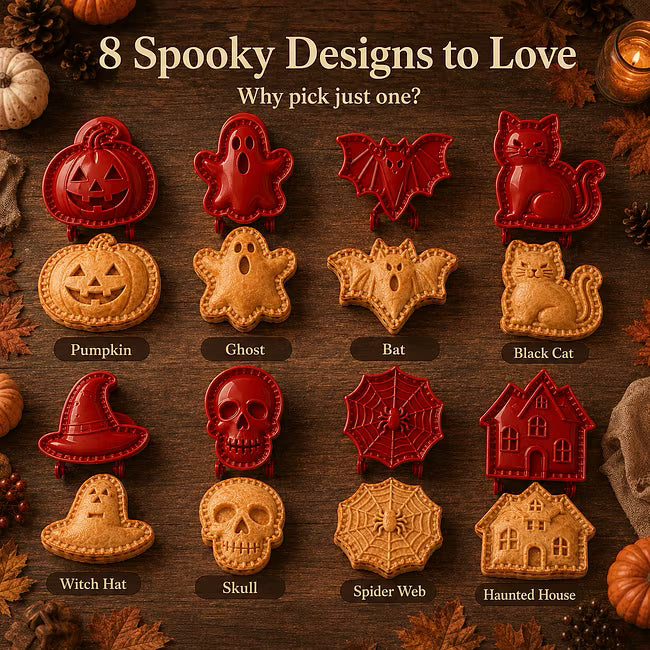 🎃 Sada 8 mini forem na halloweenské dorty
