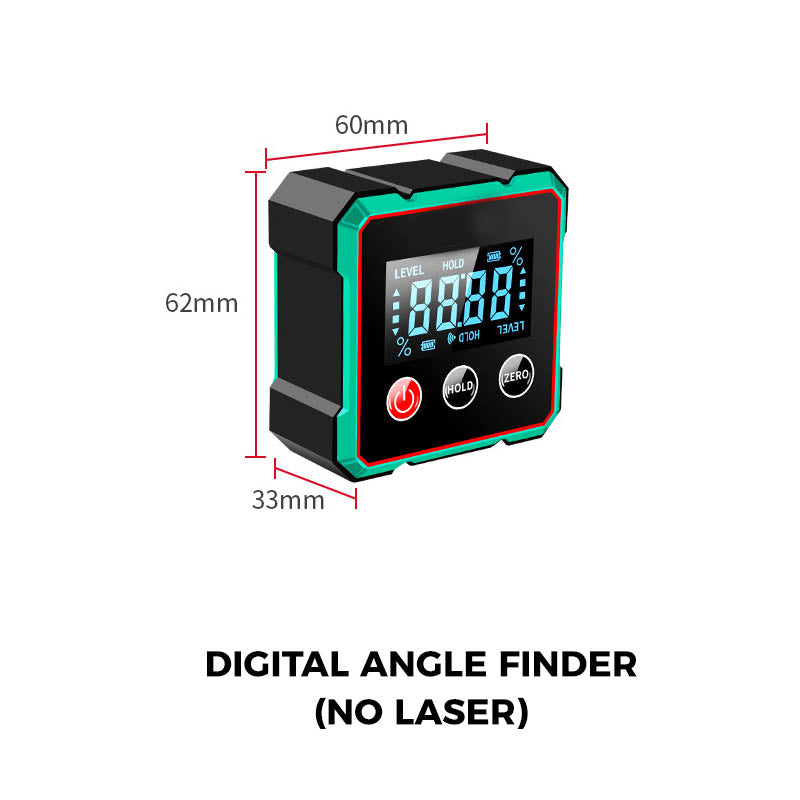 Magnetický digitální úhloměr s elektronickým laserem