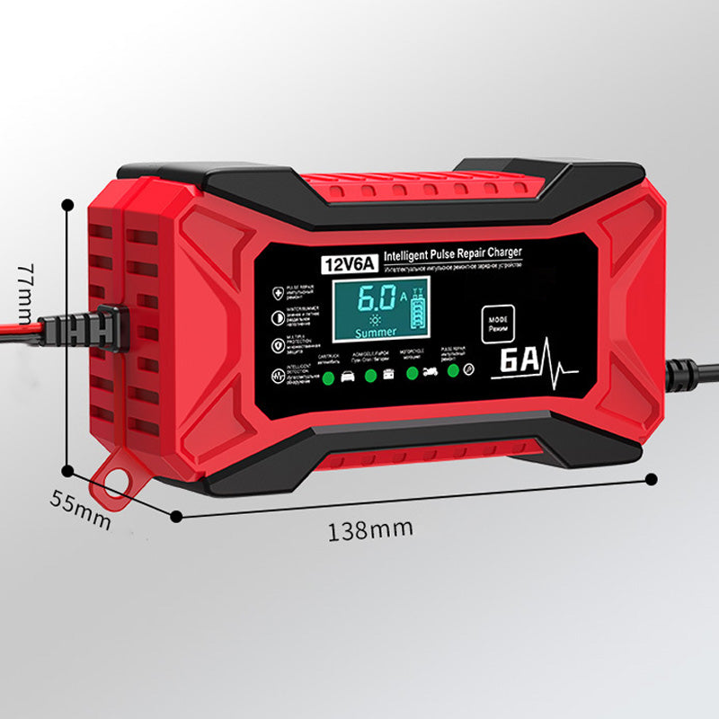 🔥 Chytrá nabíječka baterií do auta a motocyklu - 220V - EU zástrčka 🚗⚡