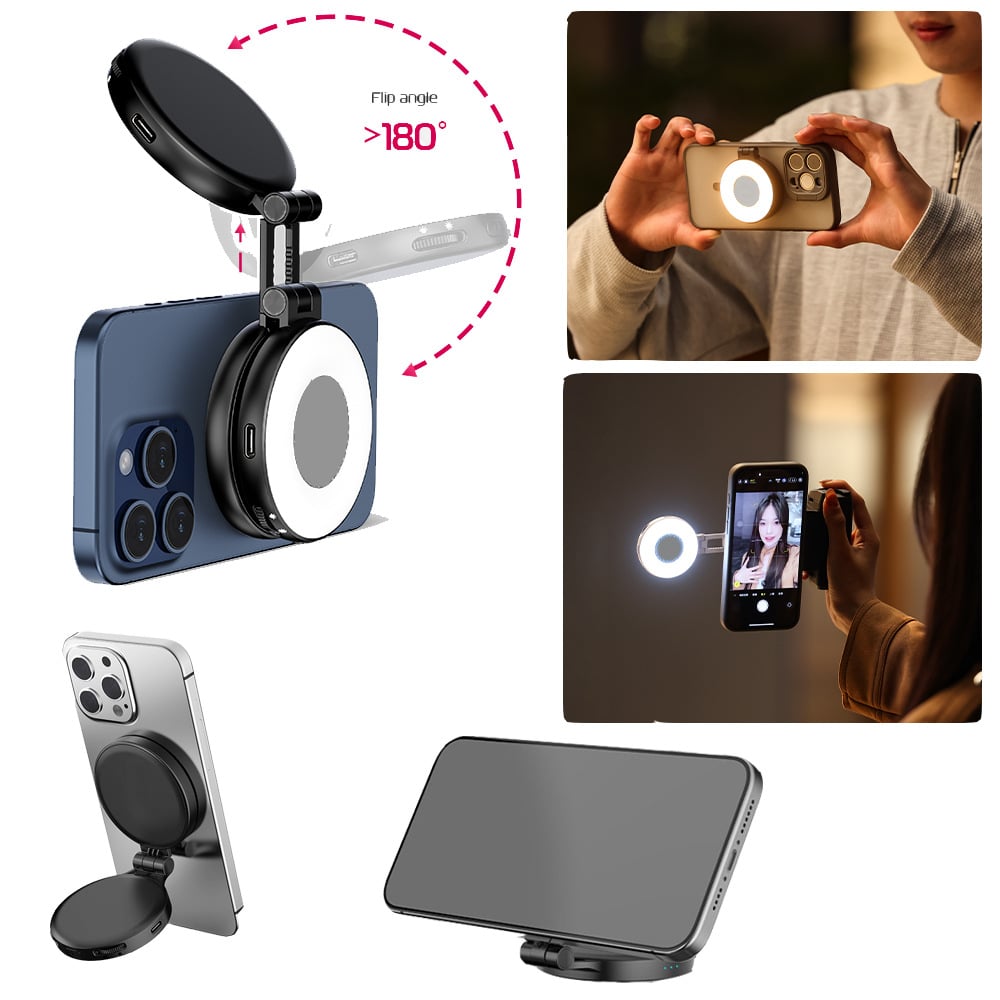 Nastavitelné magnetické prstencové světlo – ideální pro selfie a focení! 📸✨