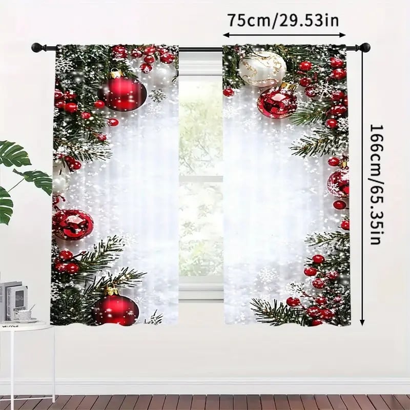 🎅Vánoční výprodej 49% SLEVA🎄Vánoční záclony