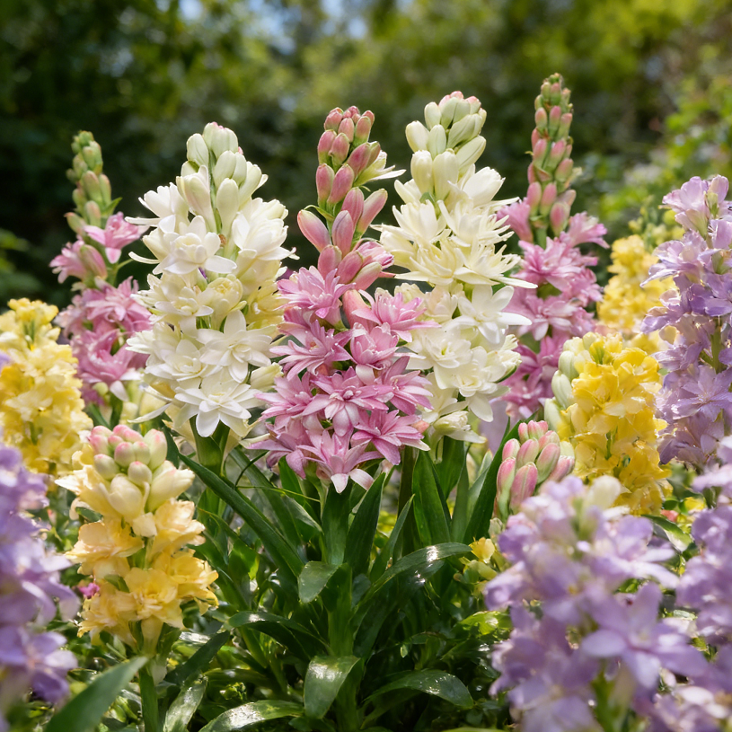 🌺Dvojitě parfémované cibulky tuberózy – Měsíční zahradní květina