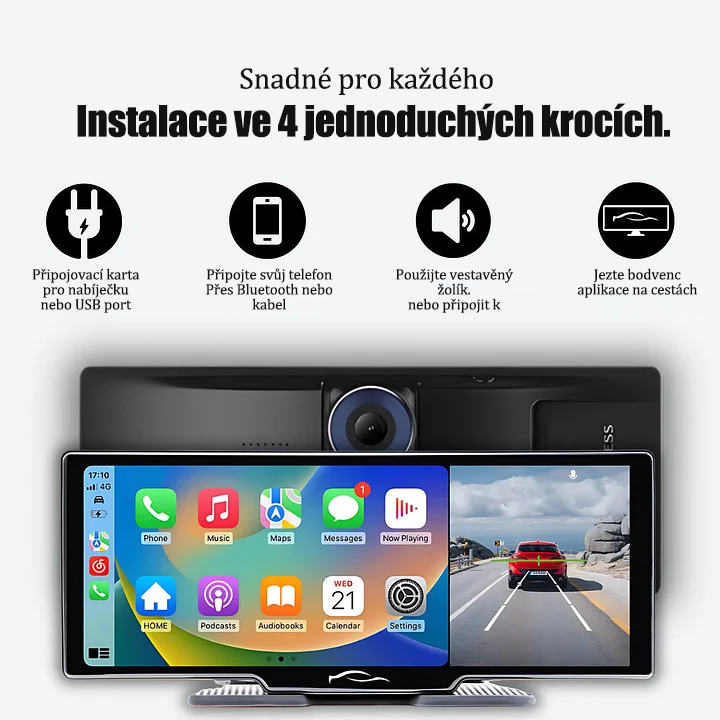 Auto tablet počítač inteligentní audio a video systém (Pro MaxTM model 2025).