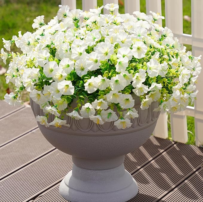 💥Vylepšený materiál nejvyšší kvality 🌸Svlačec odolný vůči UV záření a neblednoucí (bez květináče)