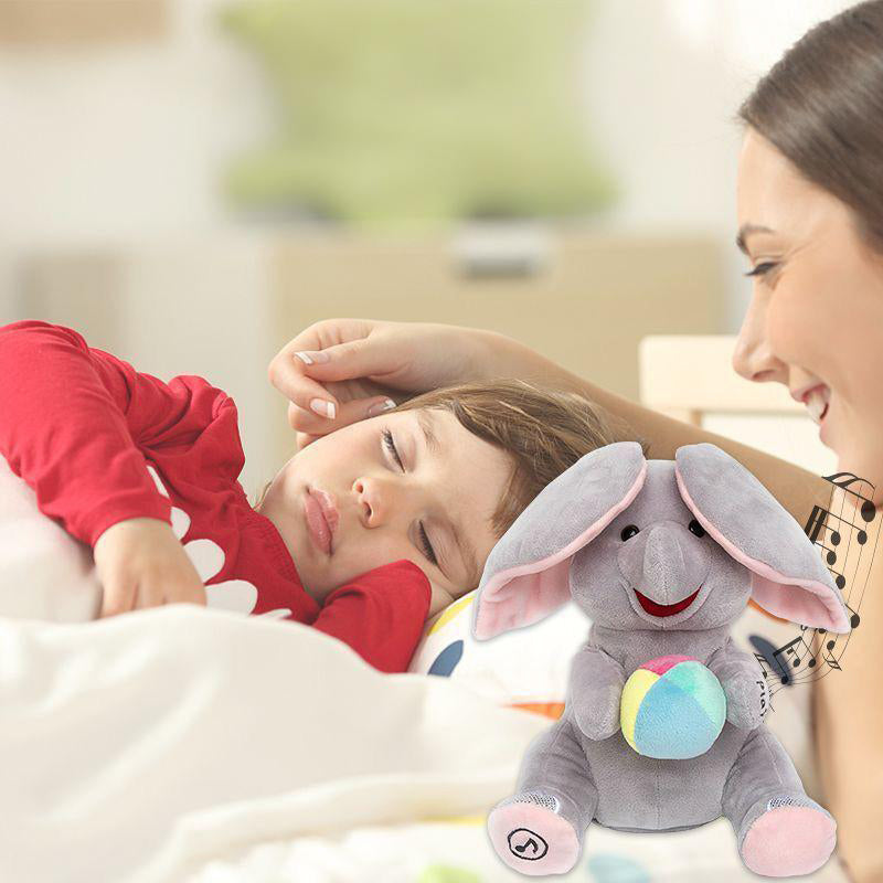 🎁🐘 Roztomilý plyšový slon na hraní na schovávanou