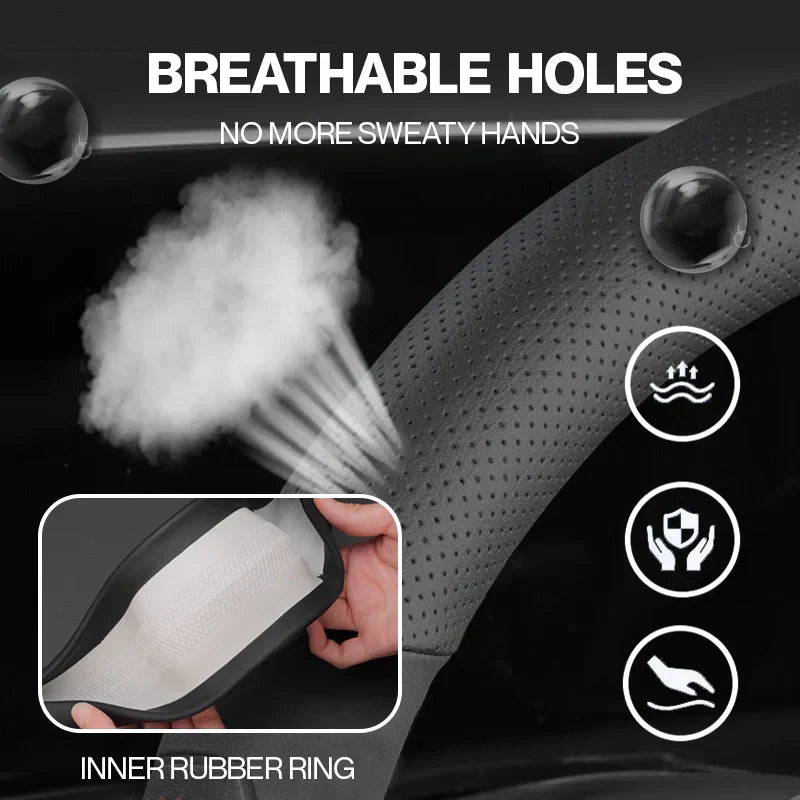 Potah volantu DriveCore Elite Grip – kůže odolná proti potu a zvýšení výkonu