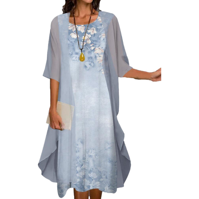 🥰 Elegantní dvoudílný: top s polorukávy + šaty
