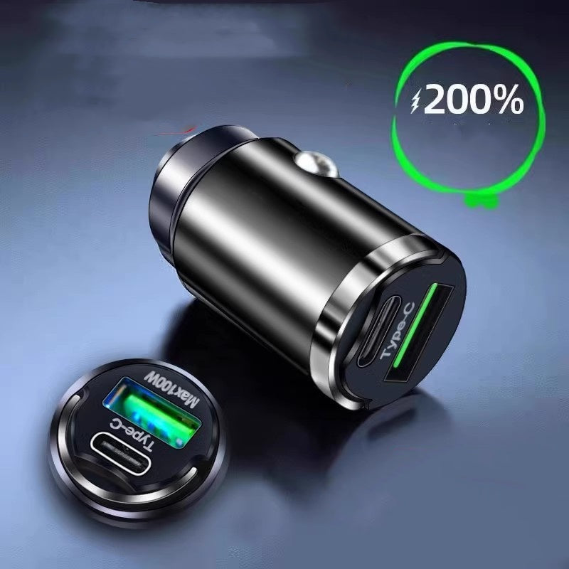 Skrytá USB nabíječka do auta s duálními porty