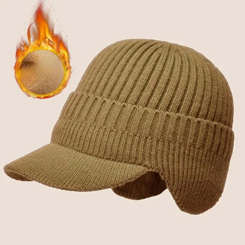 Pružná, teplá pletená čepice, která chrání vaše uši ☃️