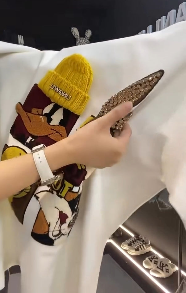 🍭Rozkošná mikina s potiskem flitrů
