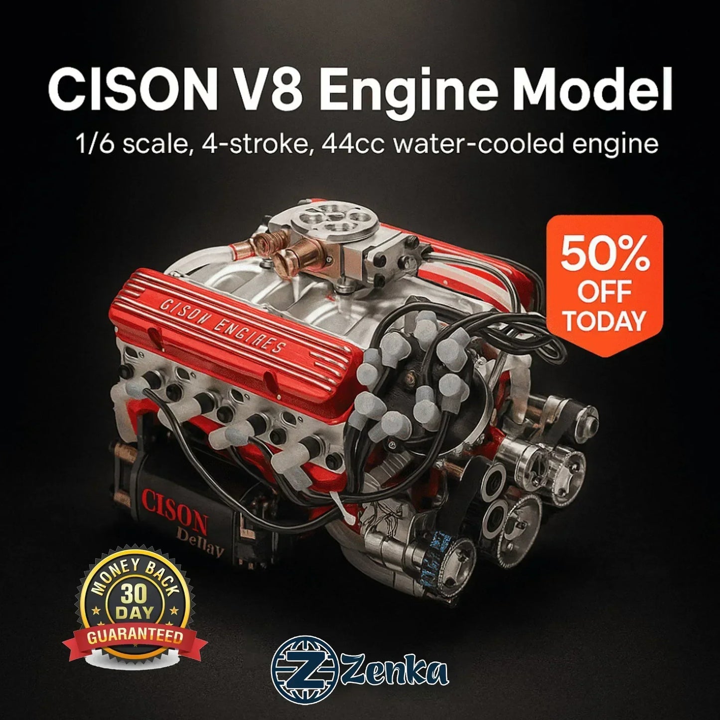 🔥 Řvoucí motor V8!