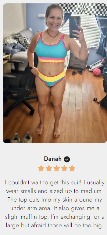 🌼 Třídílné sportovní bikiny z nylonu s barevnými bloky – vysoký pas se zeštíhlujícím efektem na břicho 👙