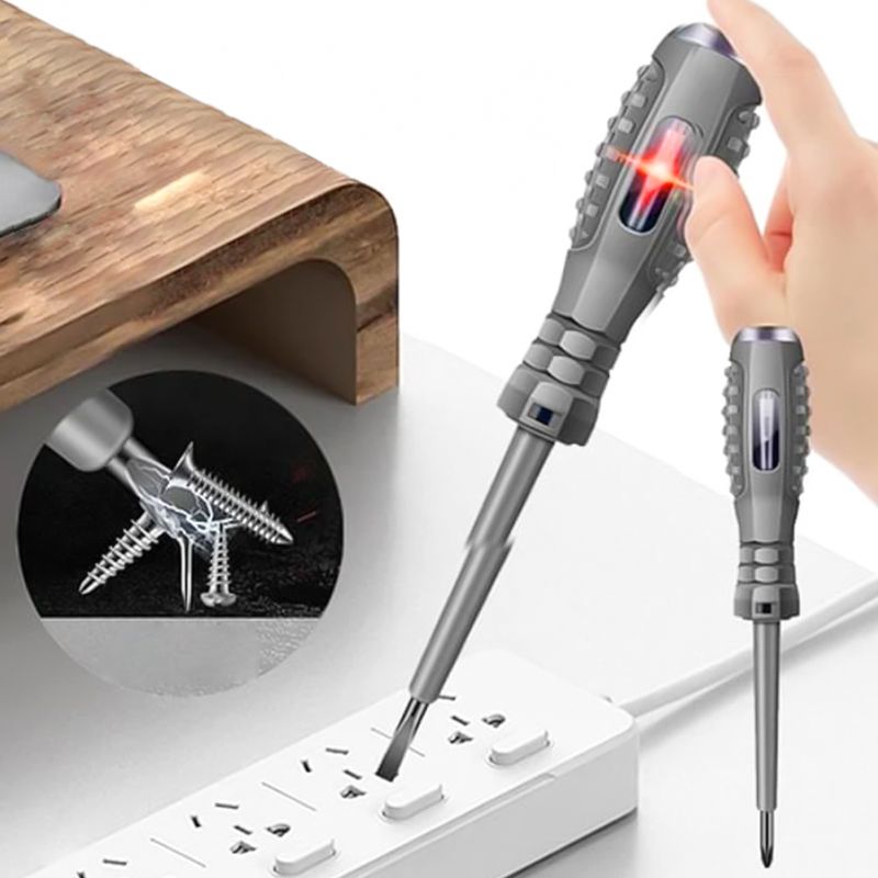 2v1 výkonný magnetický magnetický šroubovák s elektrickým detektorem