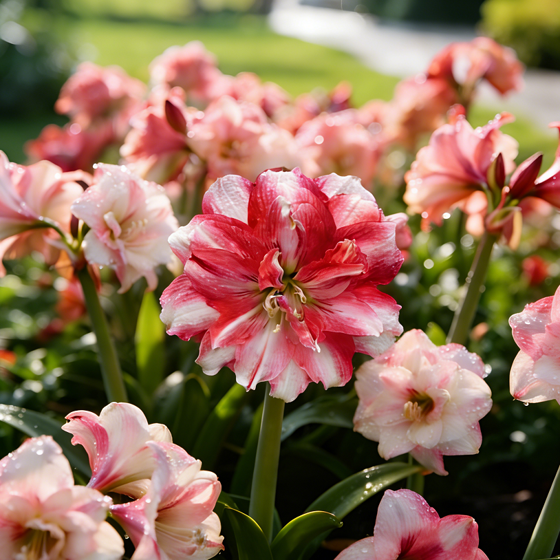 🌺Dvojité cibule amarylis s květinovou vůní – kvetou za 40 dní