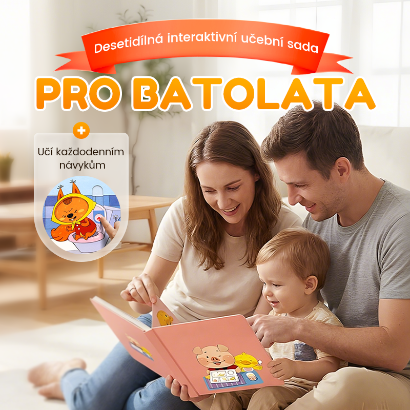 10ks interaktivní sada učebnic pro batolata