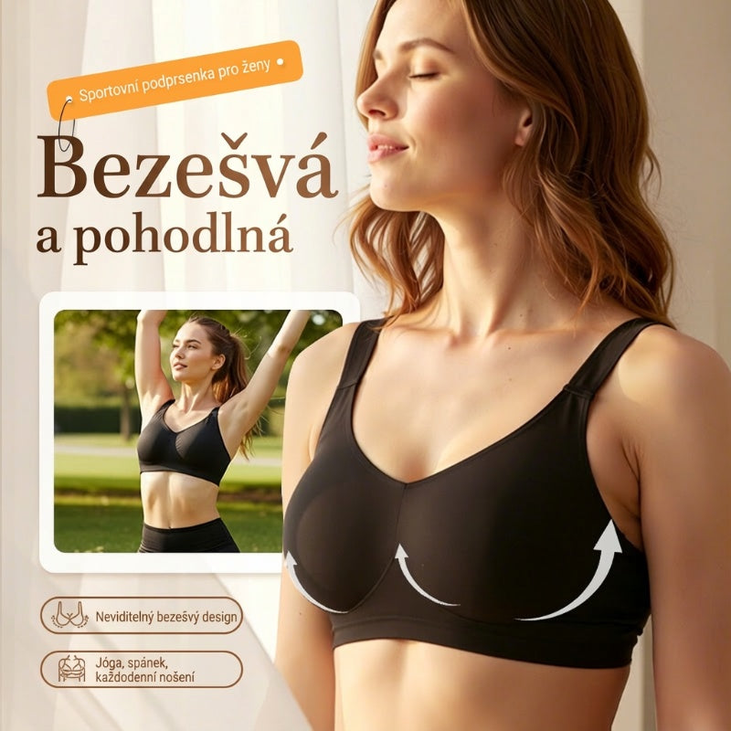 💖 Kupte jeden, druhý dostanete zdarma!  💖 Dámská bezešvá pohodlná sportovní podprsenka