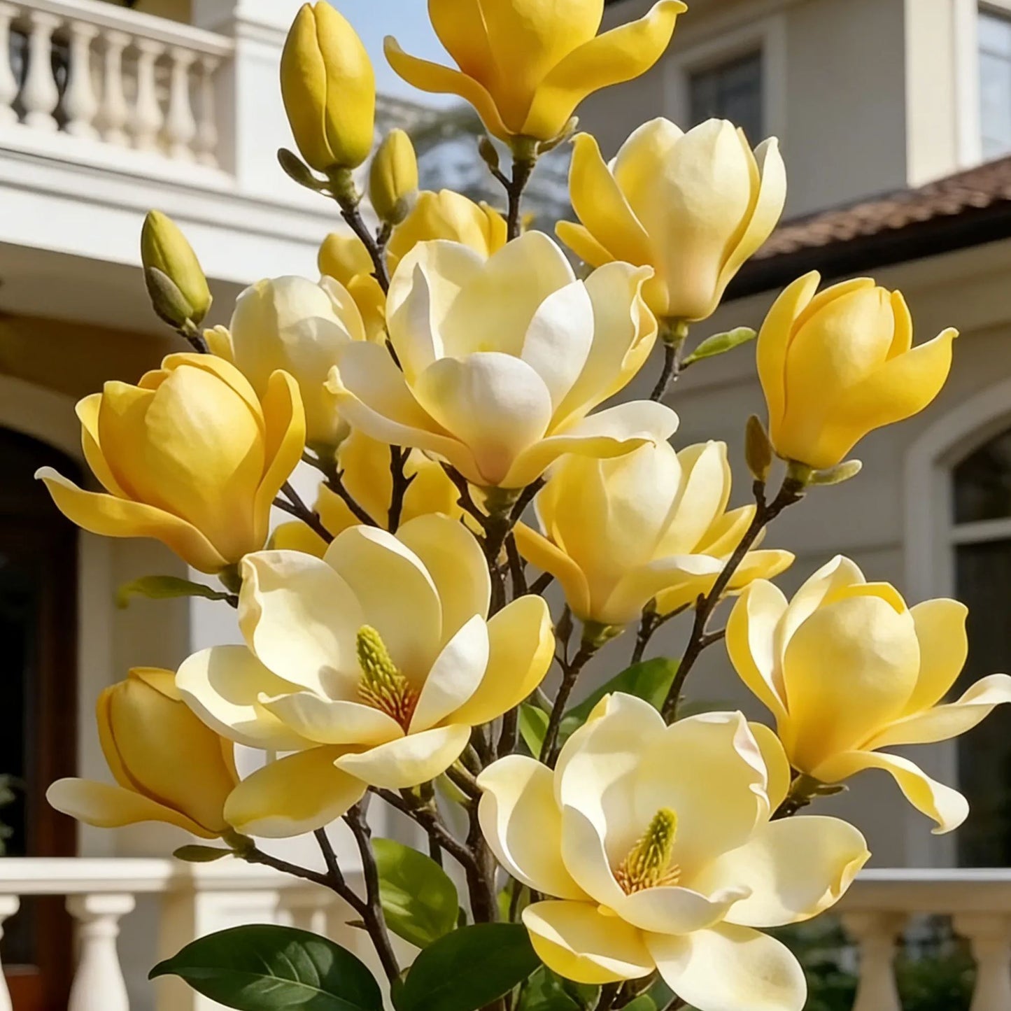 Cibule Magnolia liliiflora (fialové orchideje) 🌸 Květy skrývají listy, vůně naplňuje vzduch