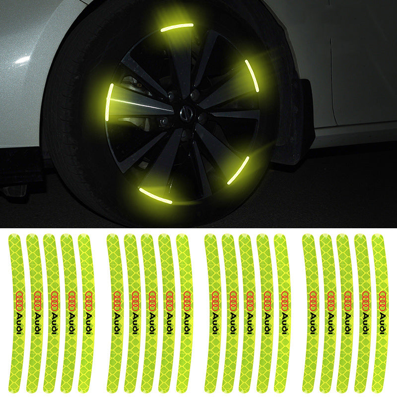 Vylepšené, personalizované reflexní samolepky s varováním o šířce pneumatik ✨20 ks✨