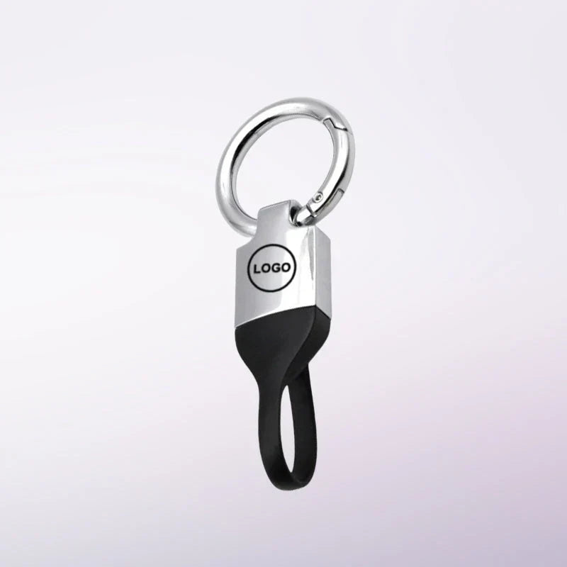 Taktická rychloupínací klíčenka SnapLock™ – kovový přívěsek na klíče od auta bez šroubů s odolným TPU popruhem