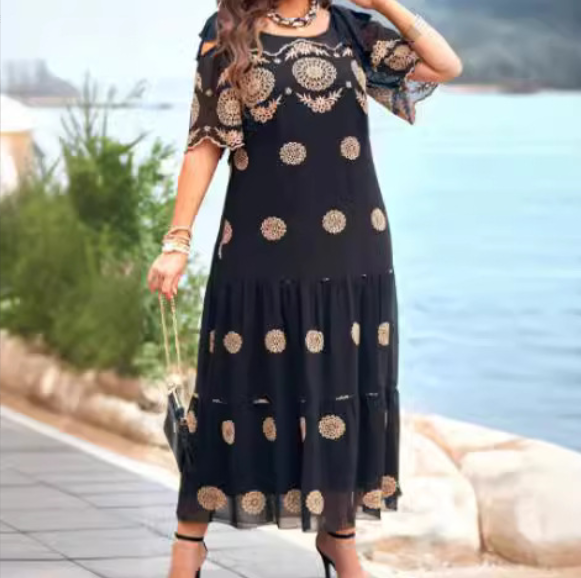 【S-4XL】🥰2025 nové elegantní, pohodlné a vysoce kvalitní šaty