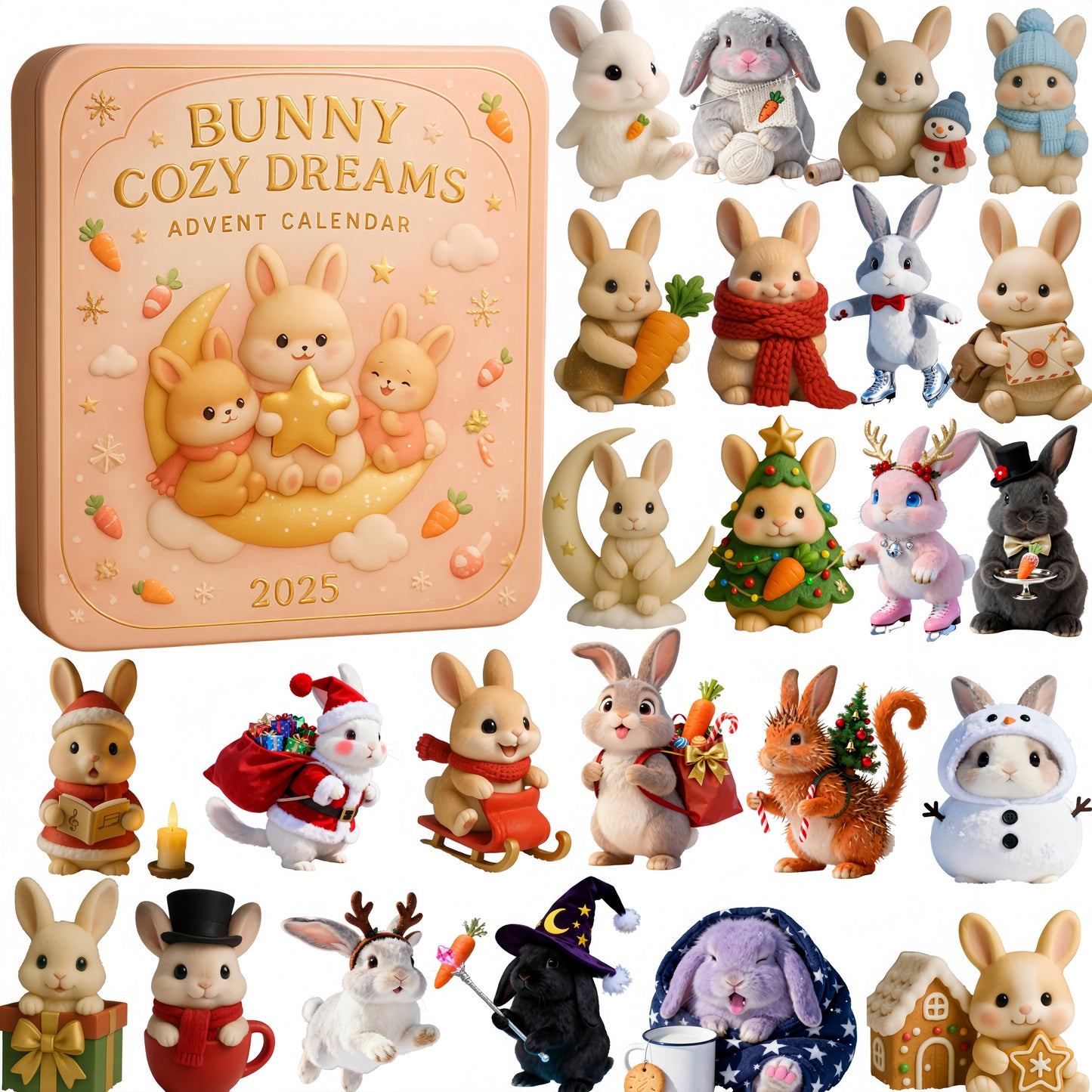 Adventní kalendář Bunny Cozy Dreams 2025