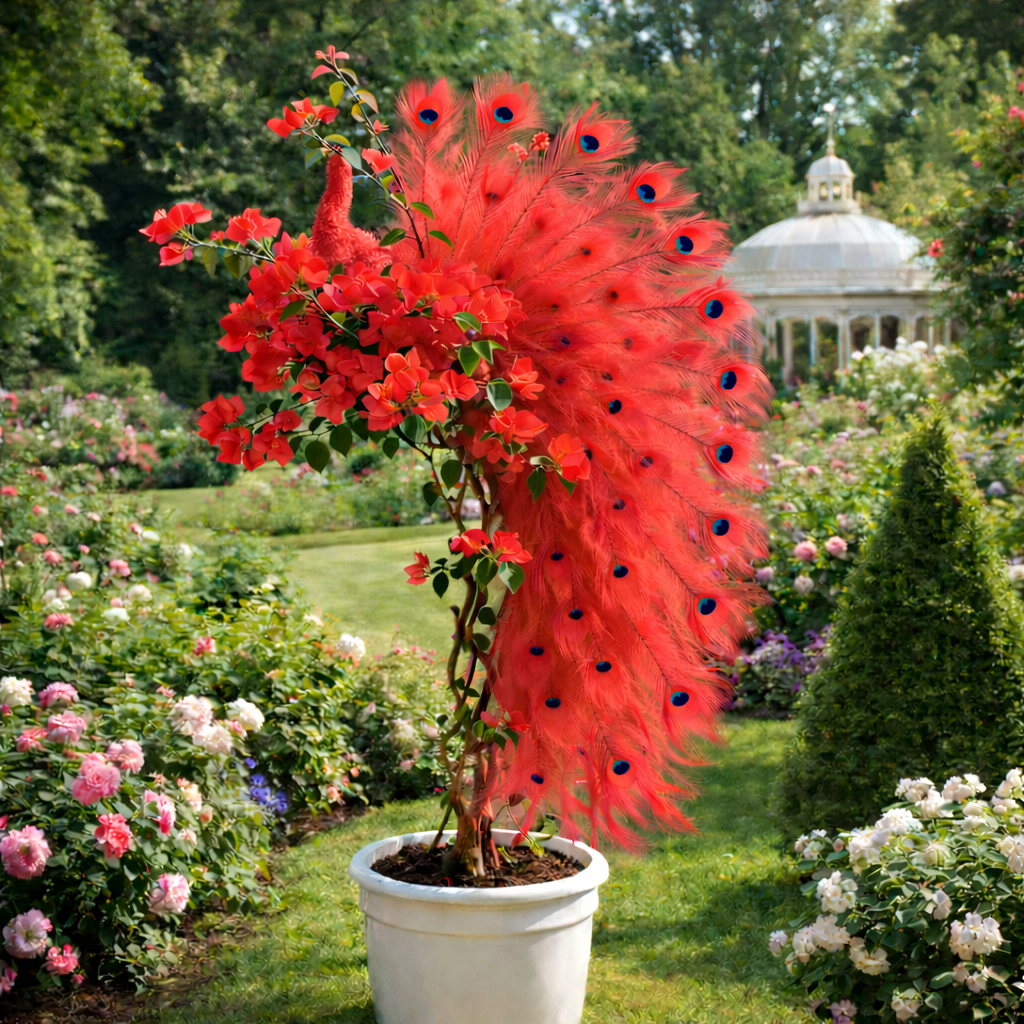 🦚Semena popínavé rostliny Peacock Bougainvillea – Zkrášlete svou zahradu elegantními květy pavího květu