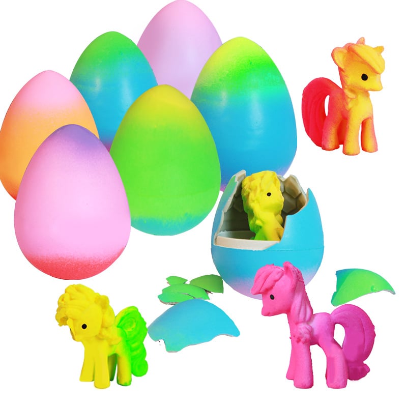 🦄Balení 6 líhnutých vajec rostoucího jednorožce