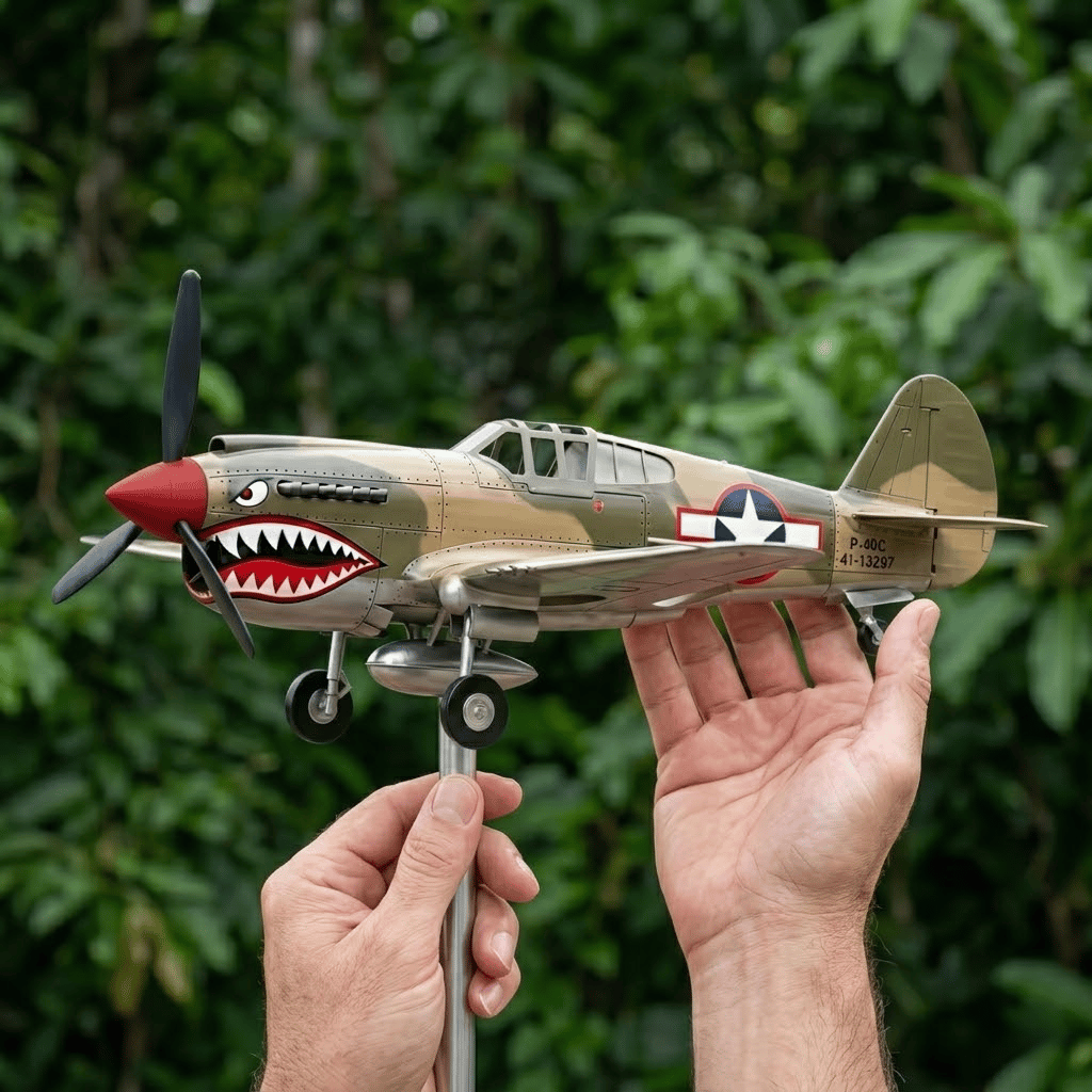 Větrný mlýn Shark Mouth Warplane Garden