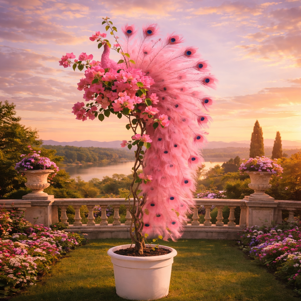 🦚Semena popínavé rostliny Peacock Bougainvillea – Zkrášlete svou zahradu elegantními květy pavího květu