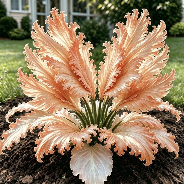🌱Vzácné cibule hosty Swan Feather - 🦢 Půvabné listy, které se rozkládají jako labutí křídla