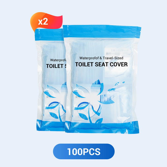 🛡️ Pro vaše zdraví! 🌿 Biologicky odbouratelný jednorázový plastový chránič na toaletní prkénko 🥰