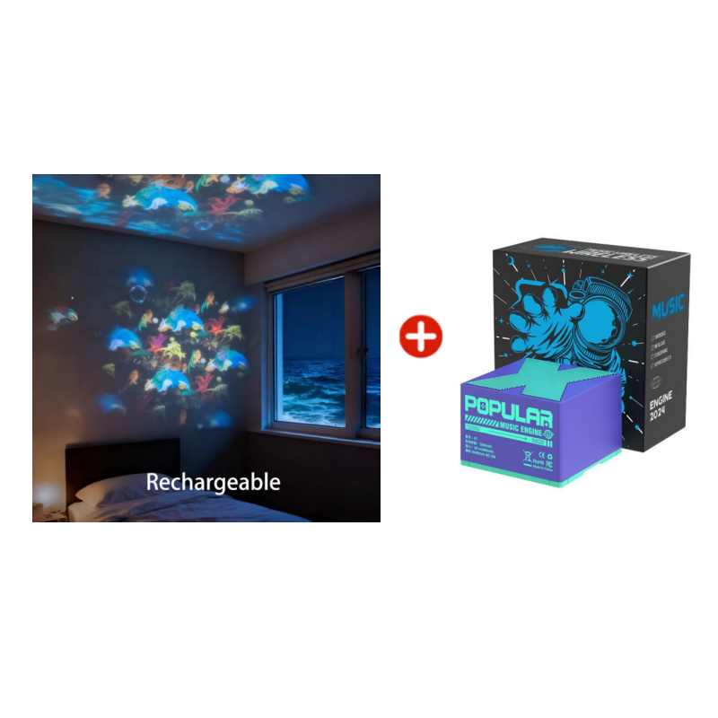 ✨Dynamická rotující LED projekční lampa