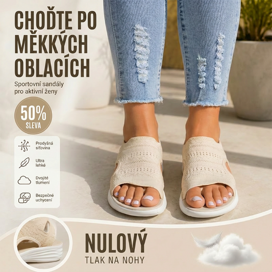 Dopřejte svým nohám prodyšný komfort – síťované platformové sandály. Na dobírku! 🌬️