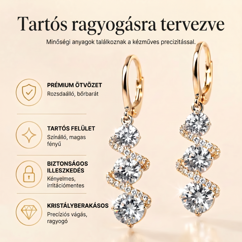 💎👗 Asymetrické spirálové a visací náušnice ✨