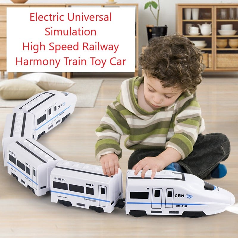 🔥Elektrická univerzální vysokorychlostní železniční simulační hračka Harmony Train