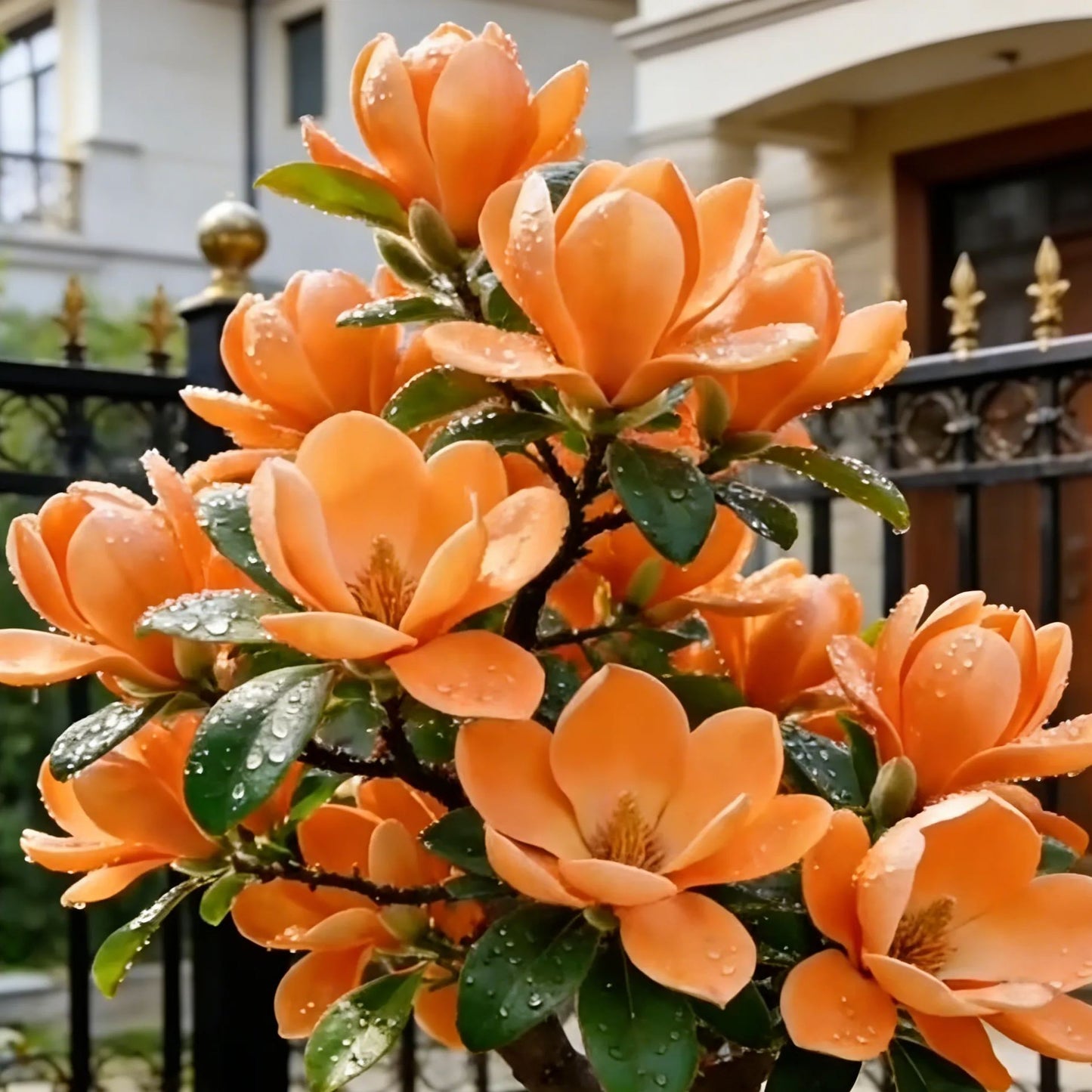 Cibule Magnolia liliiflora (fialové orchideje) 🌸 Květy skrývají listy, vůně naplňuje vzduch