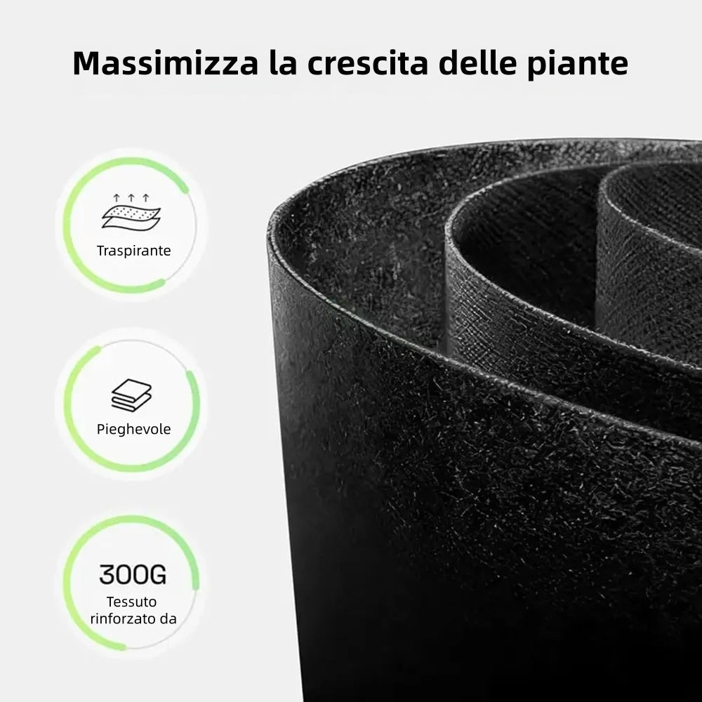 🌱 Balení 5 pěstebních sáčků o objemu 19 litrů (5 galonů) – odolné, prodyšné látkové květináče s uchy na zeleninu, květiny a ovoce