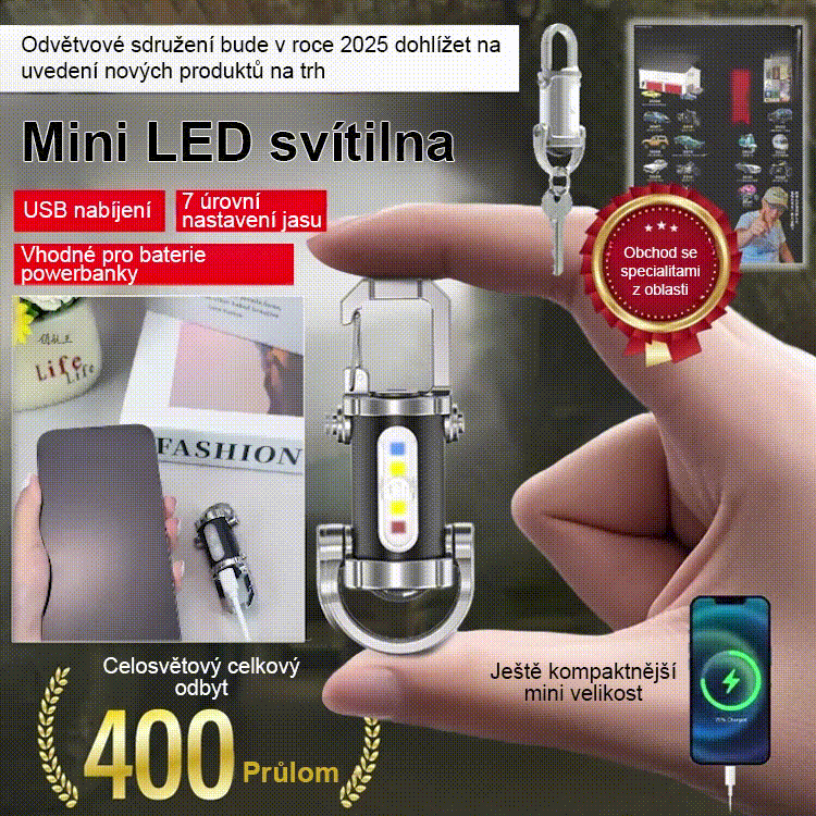 【3 v 1 multifunkční】přenosná SOS nouzová svítilna